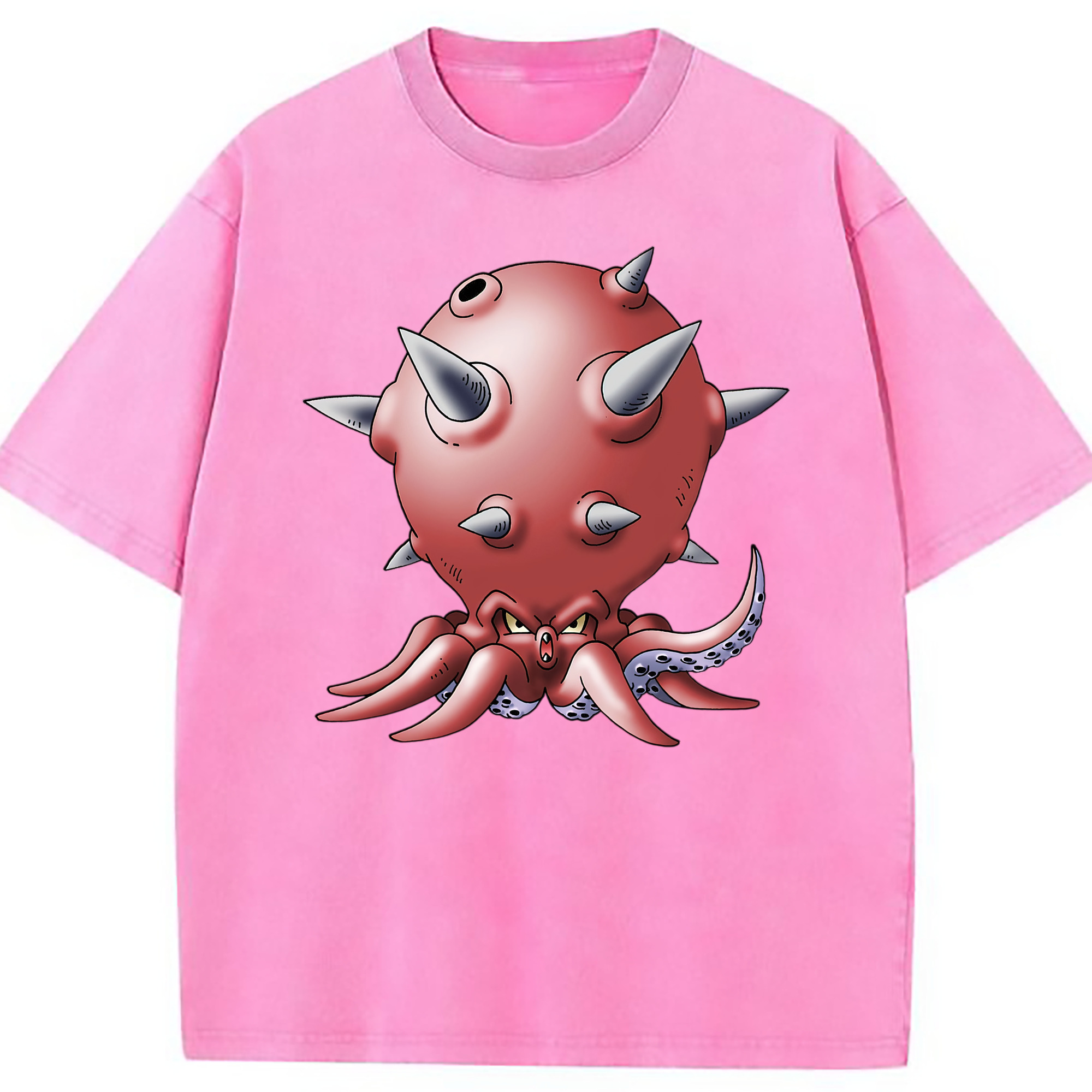 （画像用） ドラゴンクエスト Doragon Kuesuto Dragon Quest 綿100% ヴィンテージ風 半袖Tシャツ（フロントプリント）